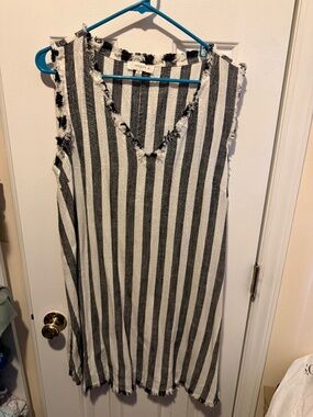XL Umgee black striped dress